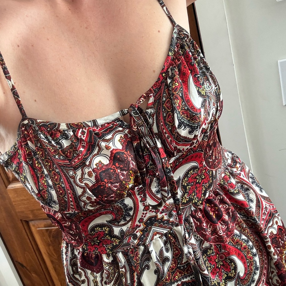 Beautiful paisley boho summer midi dress